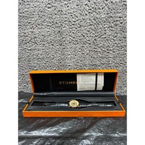 Stuhrling Original Automatic Skeleton Watch Leather Strap Original Box w/ Papers